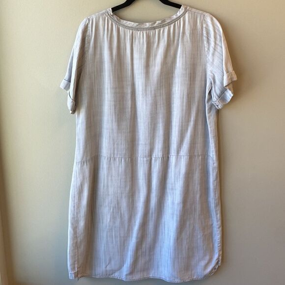 COPY - Laju dress grey large belted waist short sleeve - Picture 6 of 6